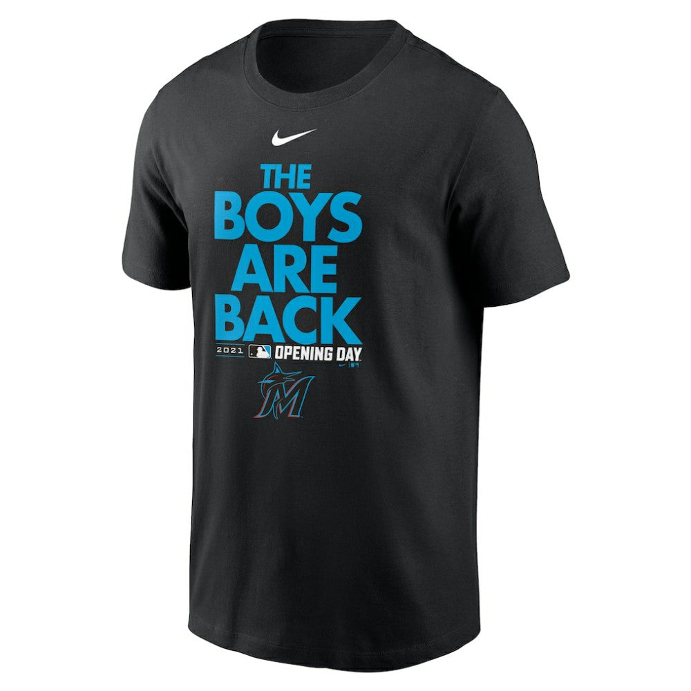 Miami Marlins Nike 2021 Opening Day Phrase T-Shirt - MLB T-shirts