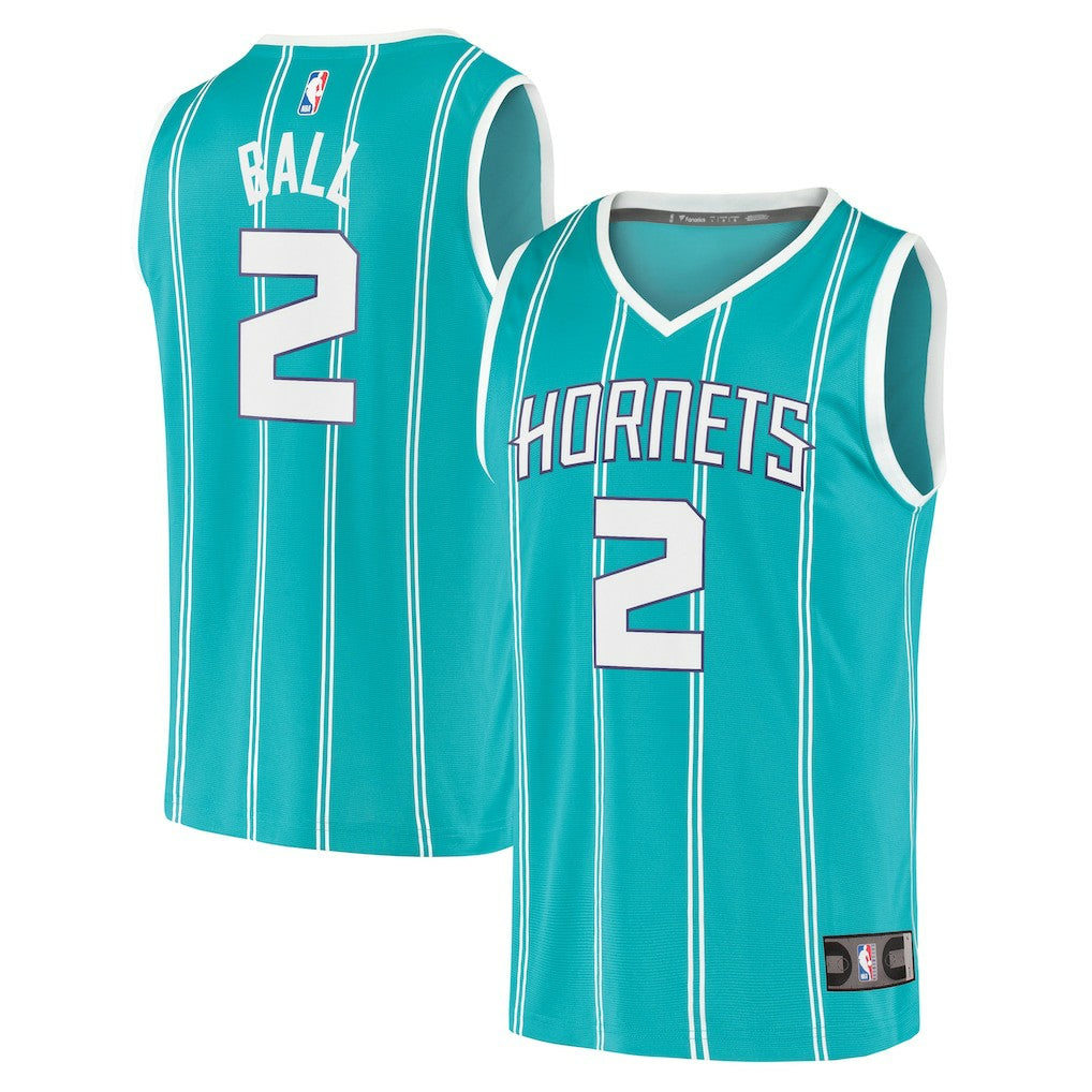 Icon Edition LaMelo Ball Charlotte Hornets Fast Break Replica Jersey Teal | NBA