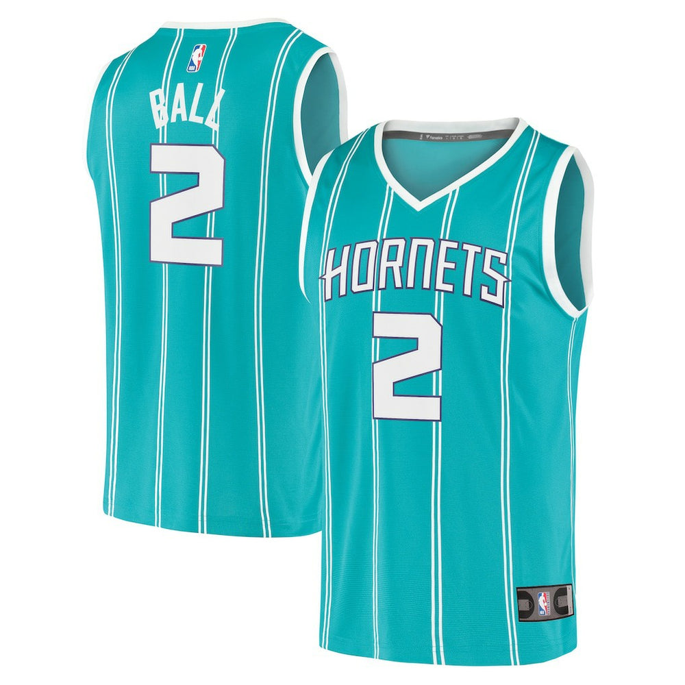Icon Edition LaMelo Ball Charlotte Hornets Fast Break Replica Jersey Teal | NBA