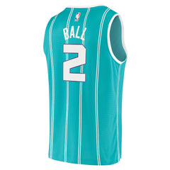Icon Edition LaMelo Ball Charlotte Hornets Fast Break Replica Jersey Teal | NBA