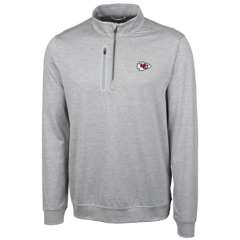 Kansas City Chiefs Cutter & Buck Stealth Quarter-Zip Jacket | NFL Online