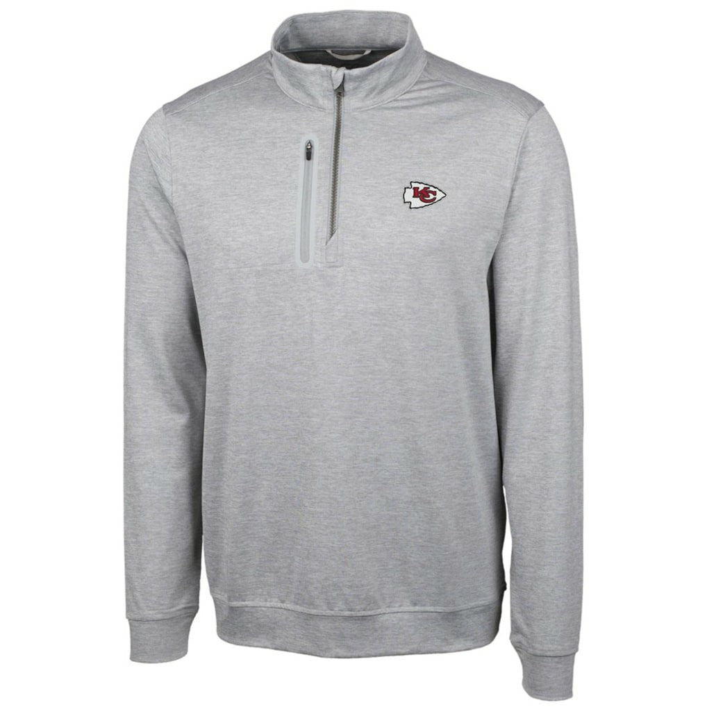 Kansas City Chiefs Cutter & Buck Stealth Quarter-Zip Jacket | NFL Online