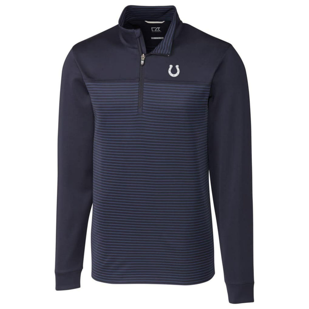 Indianapolis Colts Cutter & Buck Traverse Stripe Quarter-Zip Pullover Jacket | NFL Sale