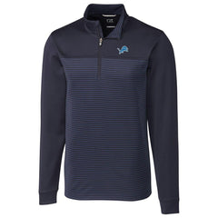 Detroit Lions Cutter & Buck Traverse Stripe Quarter-Zip Pullover Jacket | NFL Online