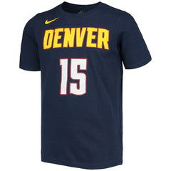 Navy Nikola Jokic Denver Nuggets Youth Logo Name & Number Performance T-Shirt sale | NBA