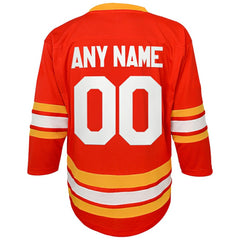 Calgary Flames Youth Home Replica Custom Jersey -  NHL Jerseys