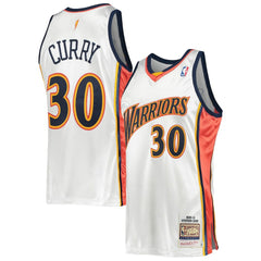 White Stephen Curry Golden State Warriors 2009/10 Hardwood Classics Authentic Jersey sale | NBA