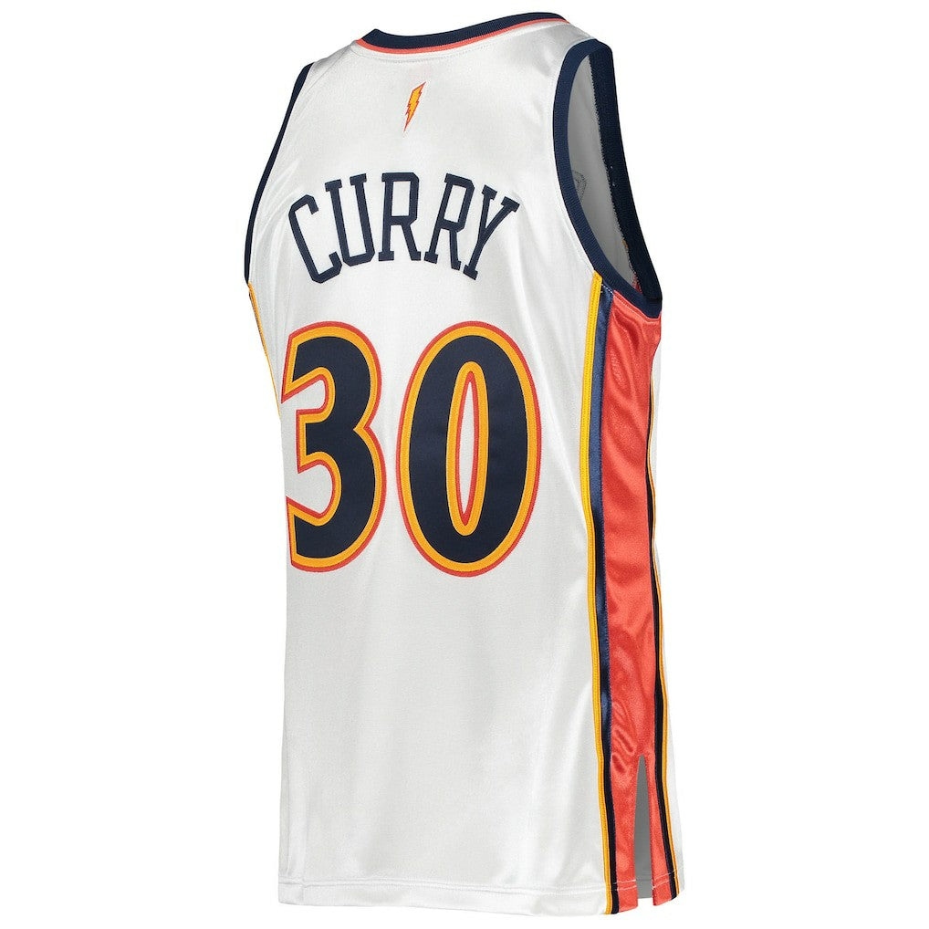 White Stephen Curry Golden State Warriors 2009/10 Hardwood Classics Authentic Jersey sale | NBA