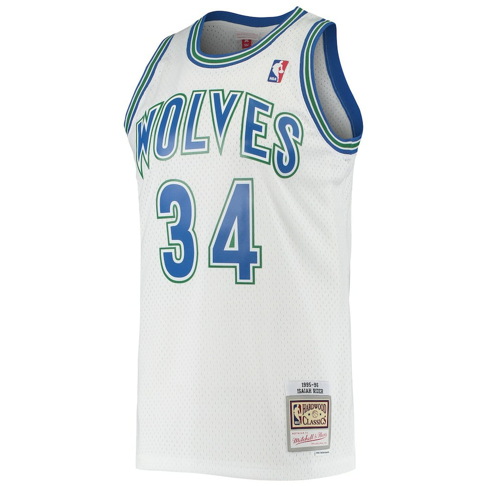White Isaiah Rider Minnesota Timberwolves 1995/96 Hardwood Classics Swingman Jersey | NBA