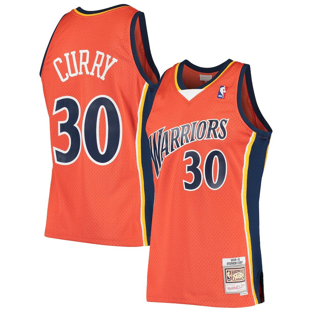 Orange Stephen Curry Golden State Warriors Hardwood Classics Swingman Jersey sale | NBA