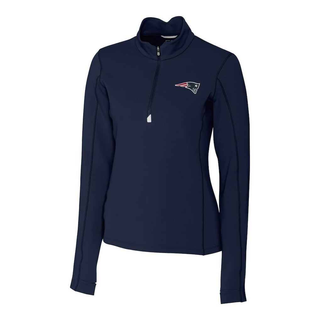 New England Patriots Cutter & Buck Women's Traverse Half-Zip Pullover Jacket | NFL New