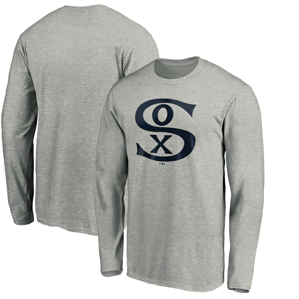 Chicago White Sox Cooperstown Collection Huntington Logo Long Sleeve T-Shirt - MLB T-shirts