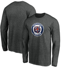 Detroit Tigers Cooperstown Collection Huntington Logo Long Sleeve T-Shirt - MLB T-shirts