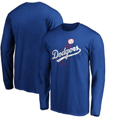 Los Angeles Dodgers Cooperstown Collection Huntington Logo Long Sleeve T-Shirt - MLB T-shirts