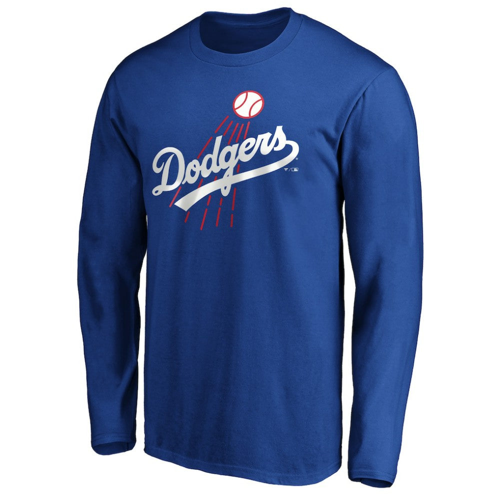 Los Angeles Dodgers Cooperstown Collection Huntington Logo Long Sleeve T-Shirt - MLB T-shirts