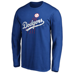 Los Angeles Dodgers Cooperstown Collection Huntington Logo Long Sleeve T-Shirt - MLB T-shirts