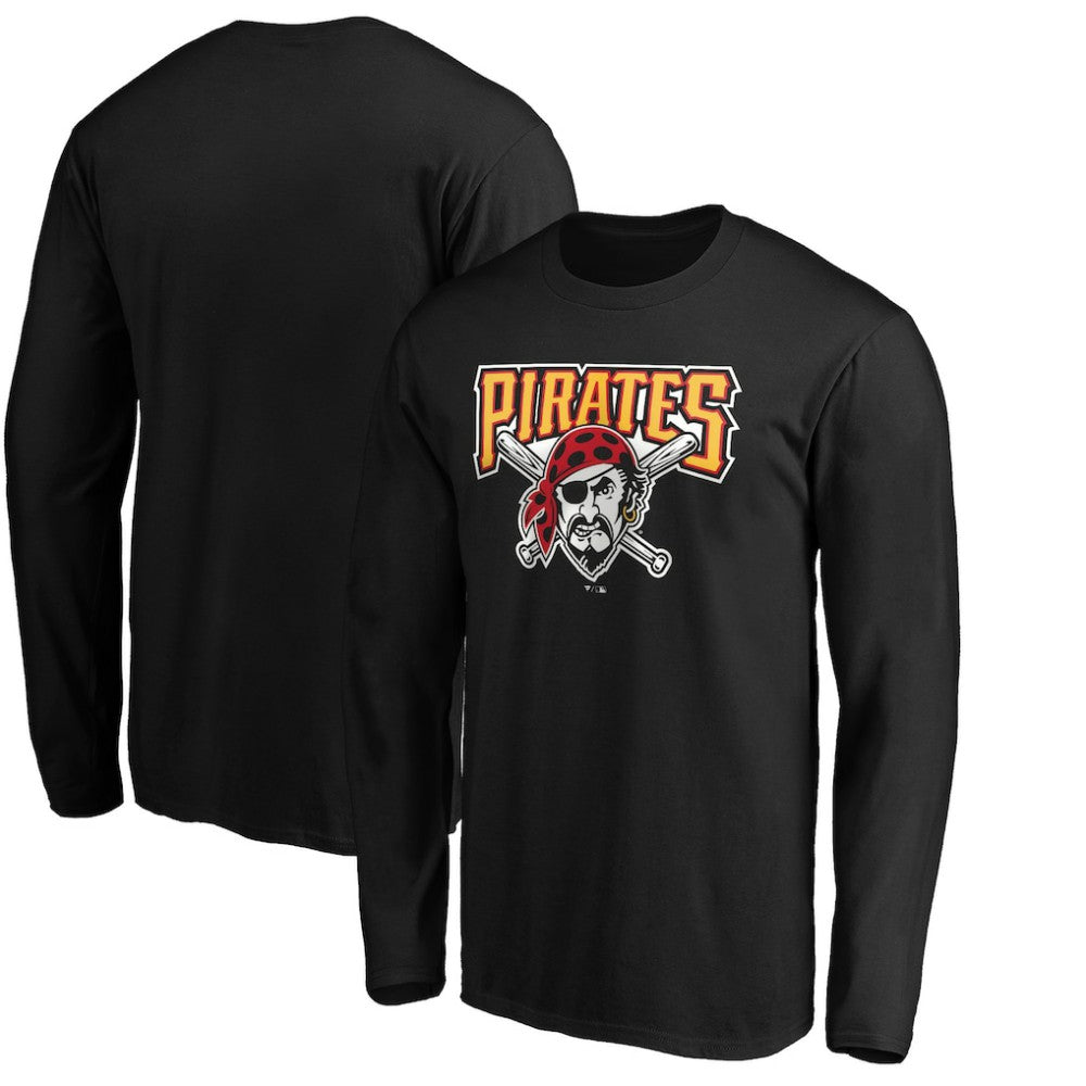 Pittsburgh Pirates Cooperstown Collection Huntington Logo Long Sleeve T-Shirt - MLB T-shirts