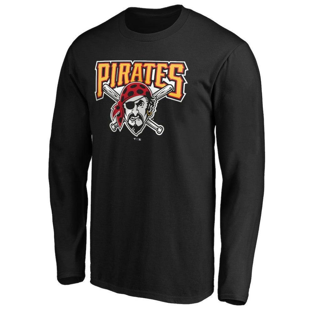 Pittsburgh Pirates Cooperstown Collection Huntington Logo Long Sleeve T-Shirt - MLB T-shirts