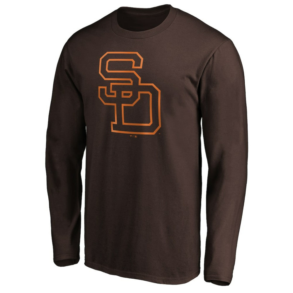 San Diego Padres Cooperstown Collection Huntington Logo Long Sleeve T-Shirt - MLB T-shirts