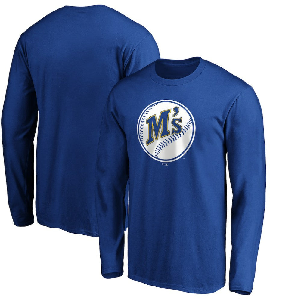 Seattle Mariners Cooperstown Collection Huntington Logo Long Sleeve T-Shirt - MLB T-shirts