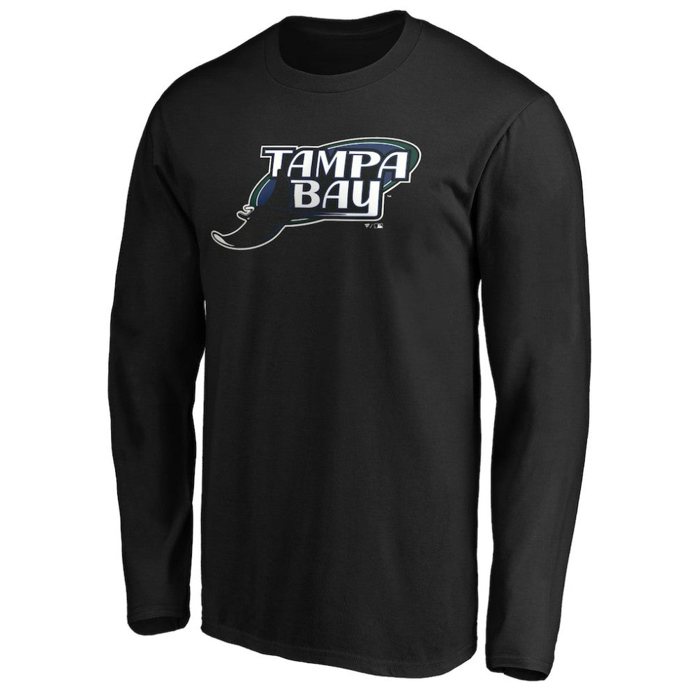 Tampa Bay Rays Cooperstown Collection Huntington Logo Long Sleeve T-Shirt - MLB T-shirts