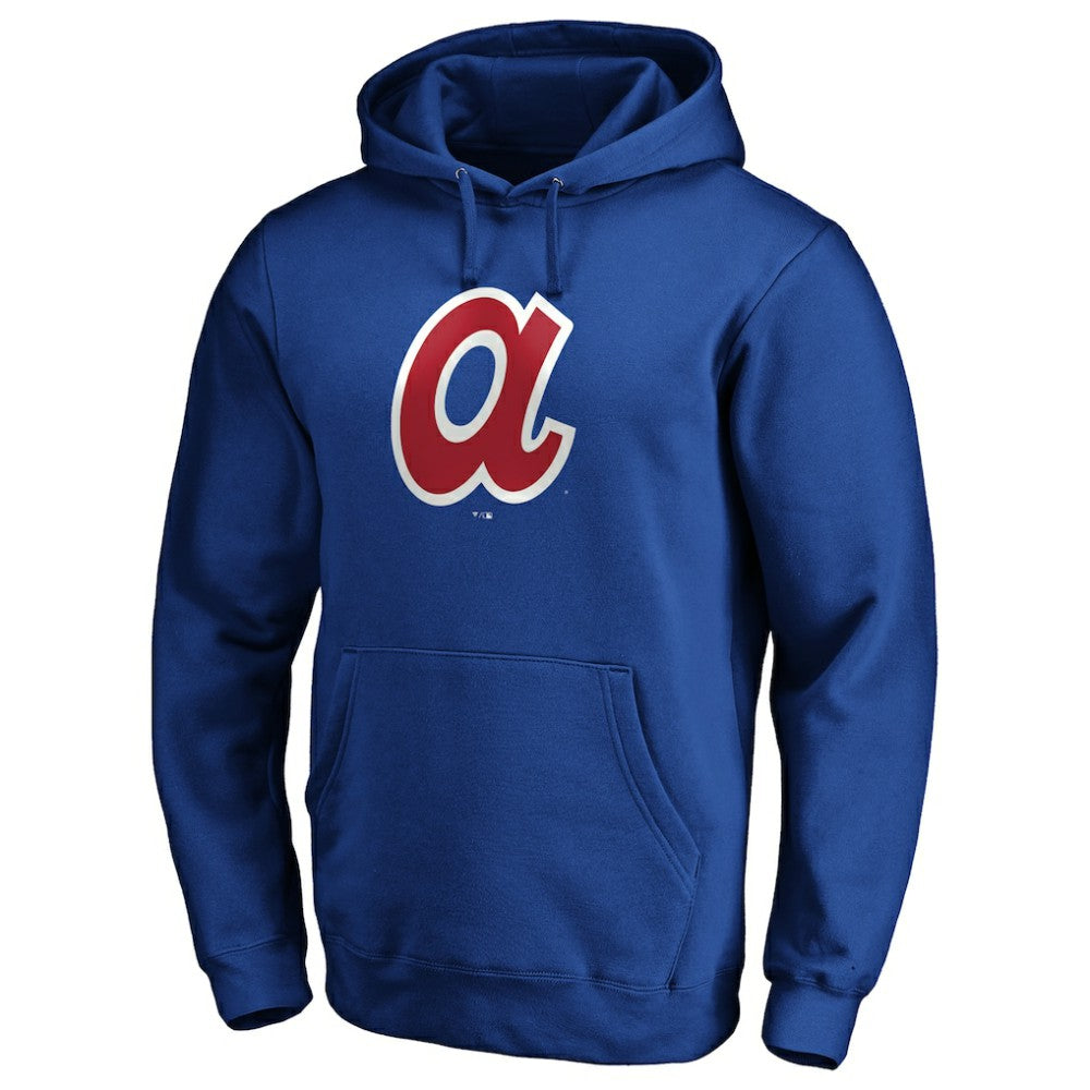 Atlanta Braves Cooperstown Collection Huntington Logo Fitted Pullover Hoodie - MLB Hoodies