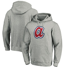 Atlanta Braves Cooperstown Collection Huntington Logo Fitted Pullover Hoodie - MLB Hoodies