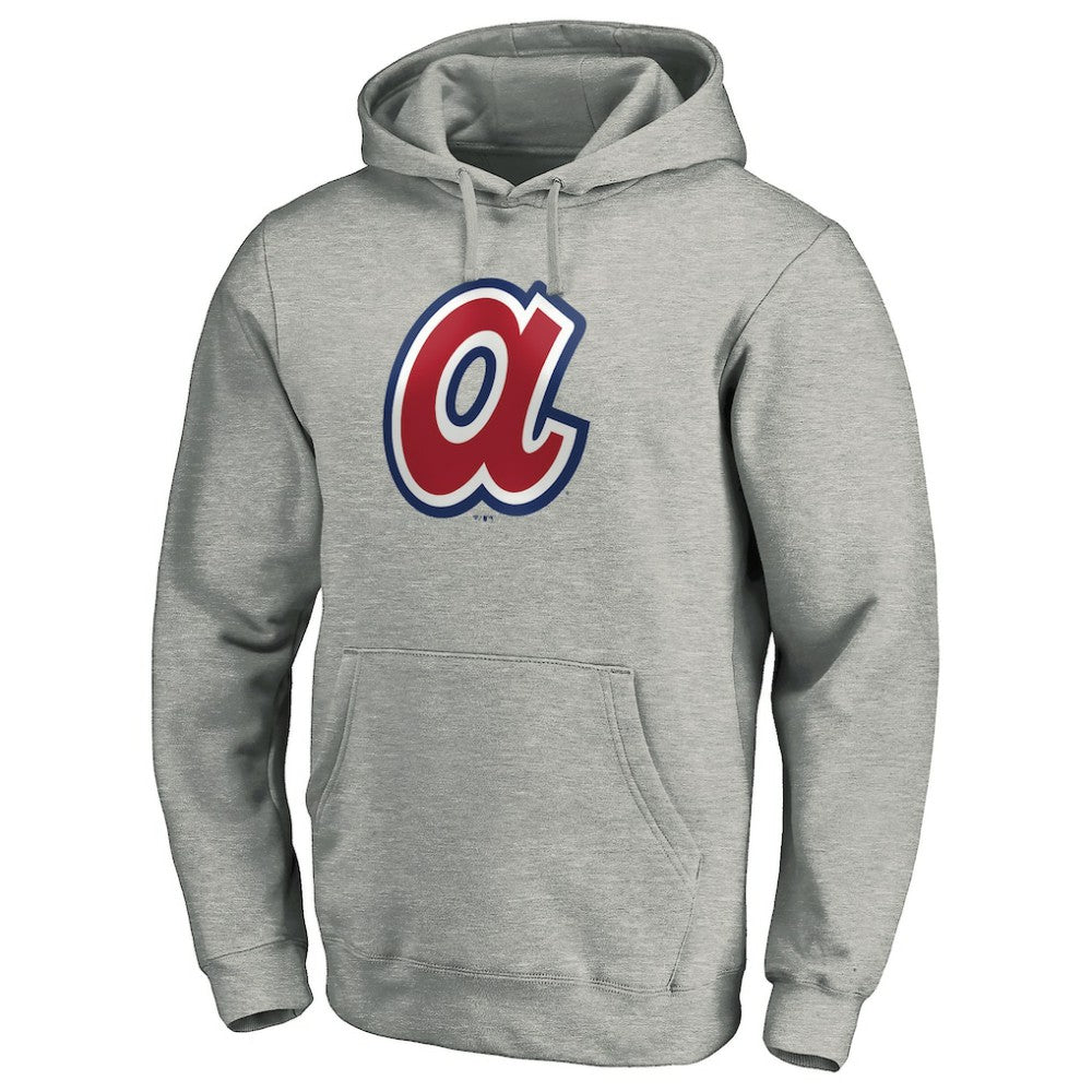 Atlanta Braves Cooperstown Collection Huntington Logo Fitted Pullover Hoodie - MLB Hoodies