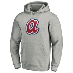 Atlanta Braves Cooperstown Collection Huntington Logo Fitted Pullover Hoodie - MLB Hoodies