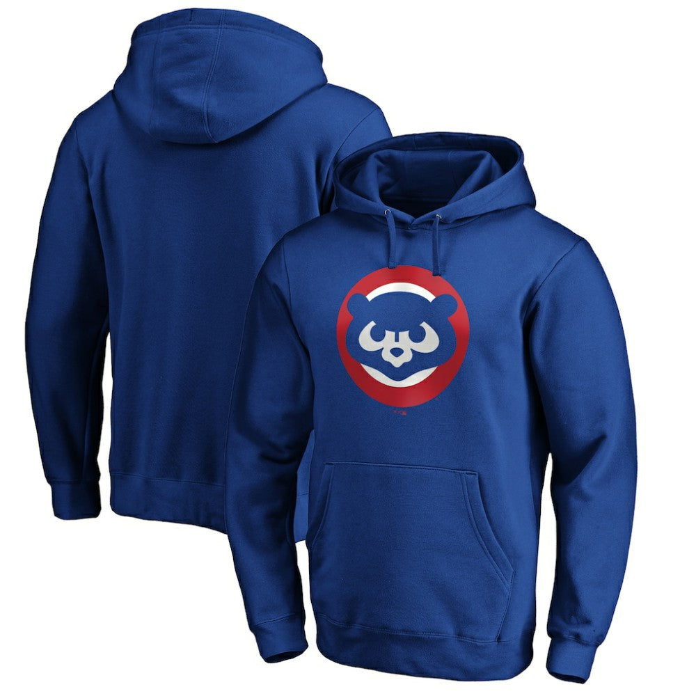 Chicago Cubs Cooperstown Collection Huntington Logo Fitted Pullover Hoodie - MLB Hoodies