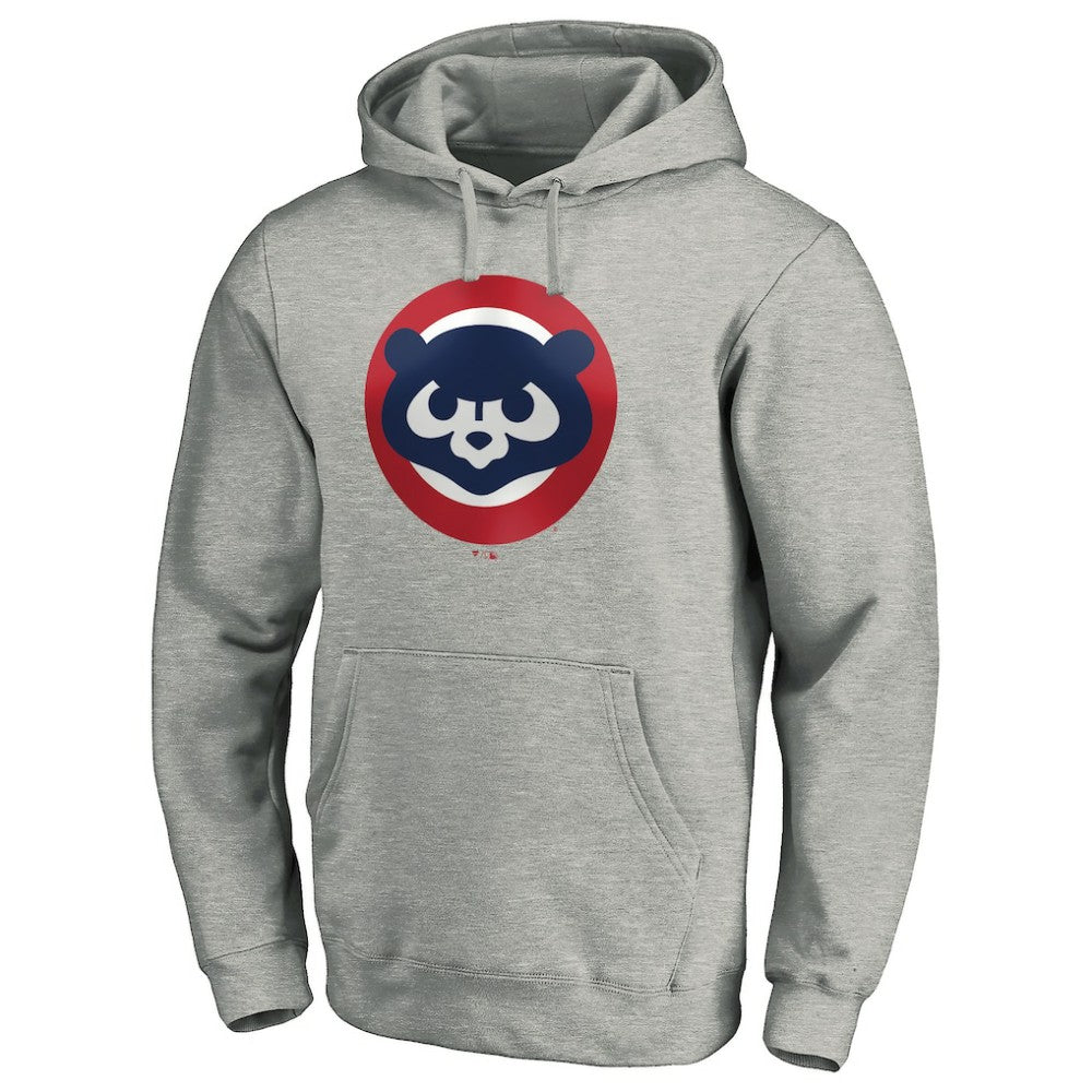 Chicago Cubs Cooperstown Collection Huntington Logo Fitted Pullover Hoodie - MLB Hoodies