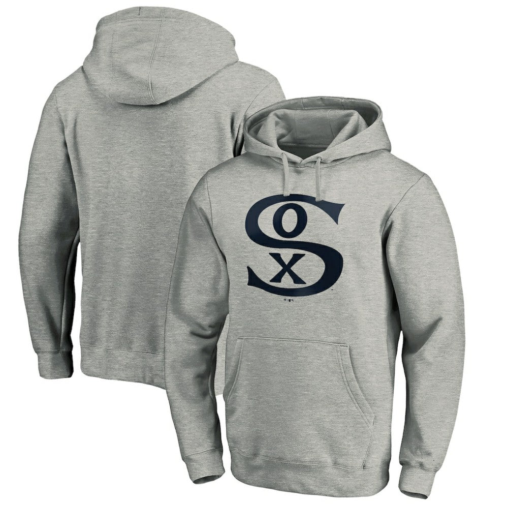Chicago White Sox Cooperstown Collection Huntington Logo Fitted Pullover Hoodie - MLB Hoodies