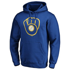 Milwaukee Brewers Cooperstown Collection Huntington Logo Fitted Pullover Hoodie - MLB Hoodies