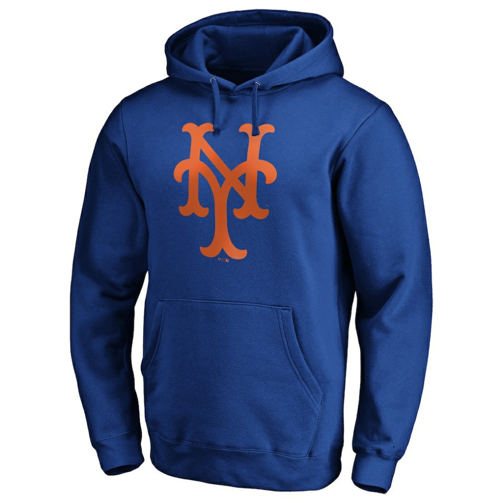 New York Mets Cooperstown Collection Huntington Logo Fitted Pullover Hoodie - MLB Hoodies
