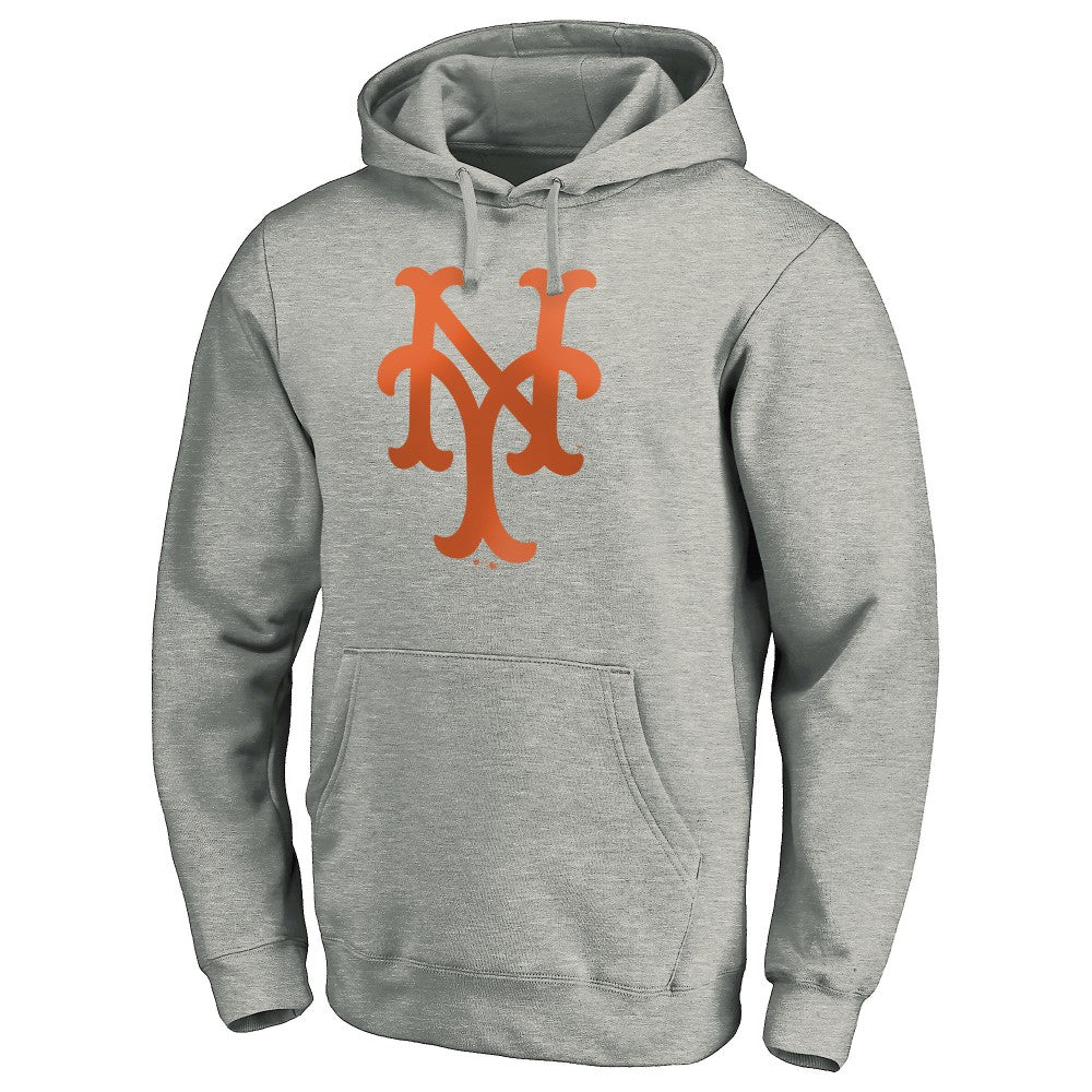 New York Mets Cooperstown Collection Huntington Logo Fitted Pullover Hoodie - MLB Hoodies
