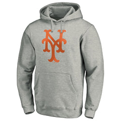 New York Mets Cooperstown Collection Huntington Logo Fitted Pullover Hoodie - MLB Hoodies