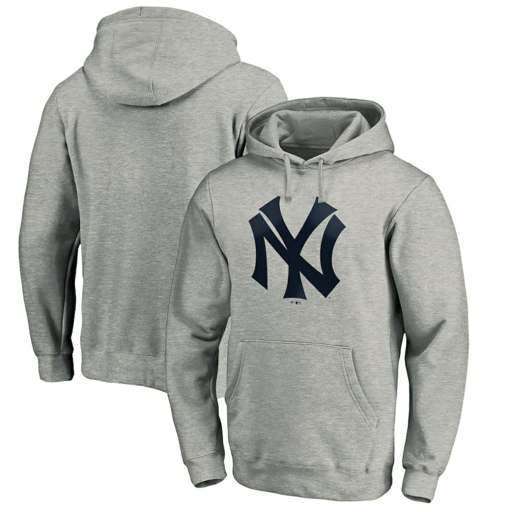 New York Yankees Cooperstown Collection Huntington Logo Fitted Pullover Hoodie - MLB Hoodies