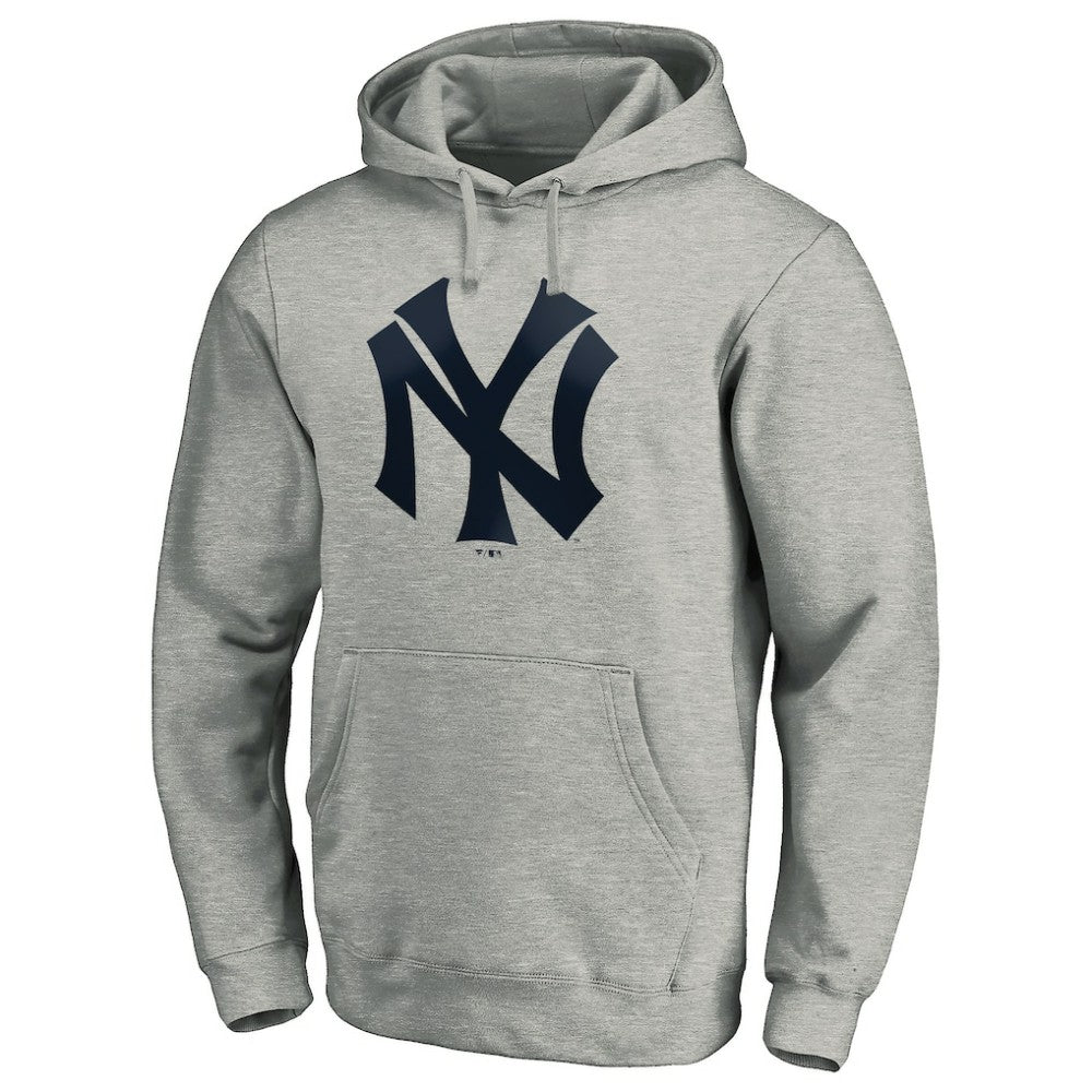 New York Yankees Cooperstown Collection Huntington Logo Fitted Pullover Hoodie - MLB Hoodies