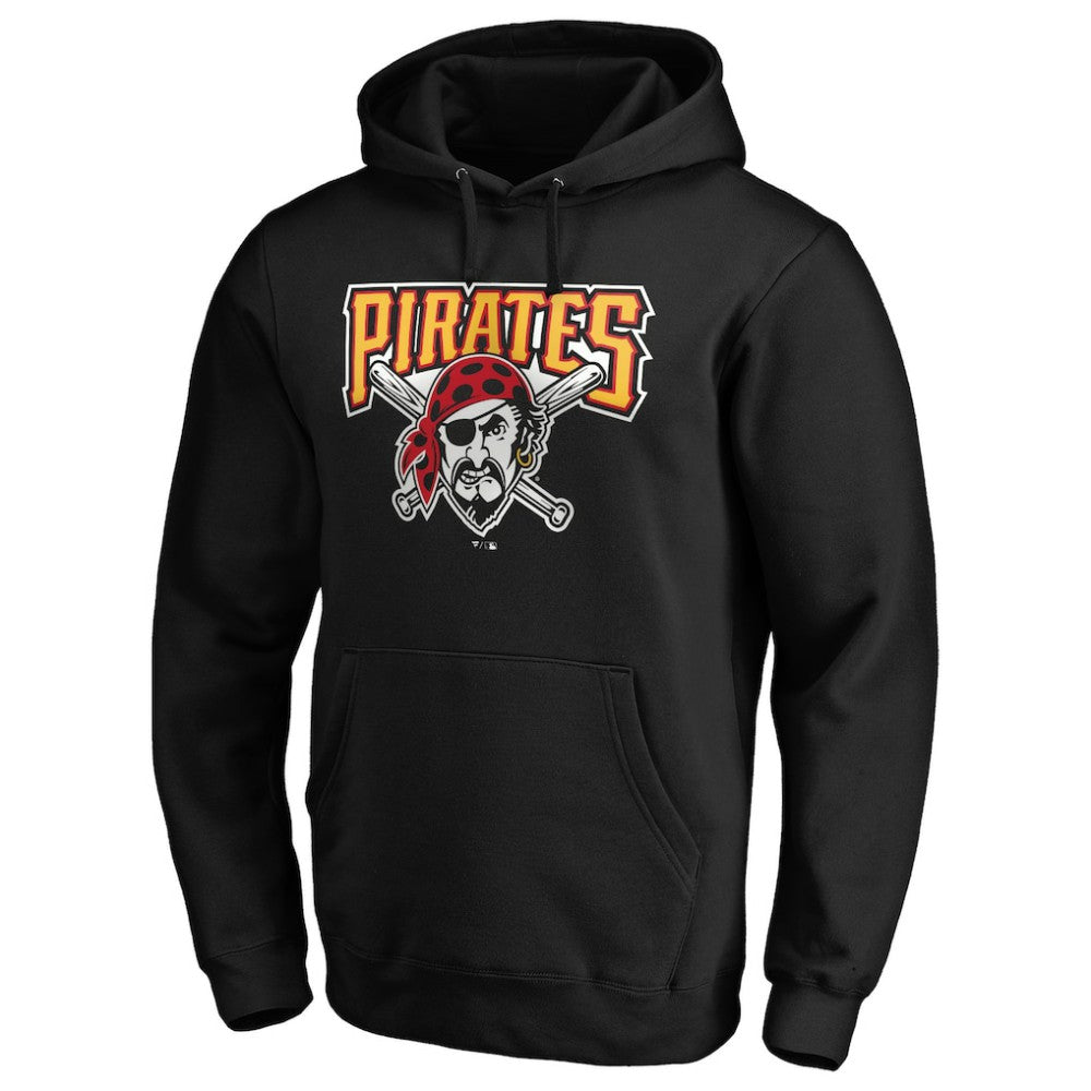 Pittsburgh Pirates Cooperstown Collection Huntington Logo Fitted Pullover Hoodie - MLB Hoodies