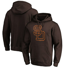 San Diego Padres Cooperstown Collection Huntington Logo Fitted Pullover Hoodie - MLB Hoodies