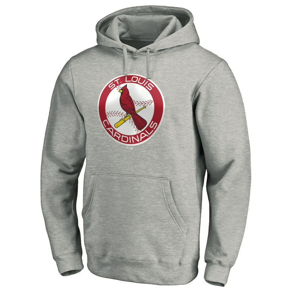 St. Louis Cardinals Cooperstown Collection Huntington Logo Fitted Pullover Hoodie - MLB Hoodies