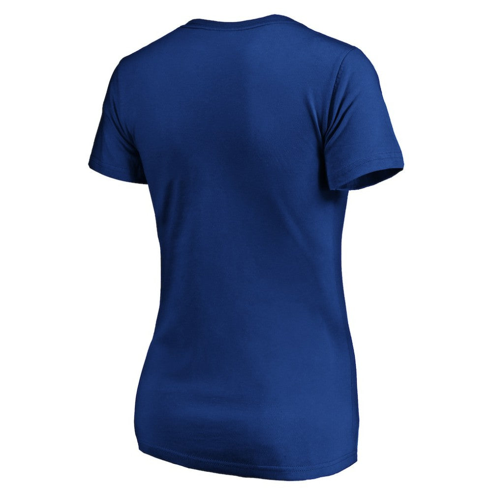 Los Angeles Dodgers Women's Cooperstown Collection Huntington Logo V-Neck T-Shirt - MLB T-shirts