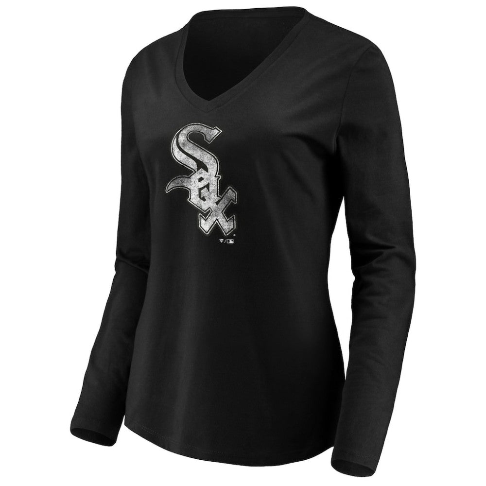 Chicago White Sox Women's Core Distressed Team Long Sleeve T-Shirt - MLB T-shirts