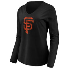 San Francisco Giants Women's Core Distressed Team Long Sleeve T-Shirt - MLB T-shirts