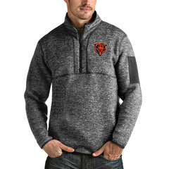 Chicago Bears Antigua Bear Head Fortune Quarter-Zip Pullover Jacket | NFL New