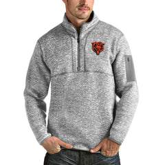 Chicago Bears Antigua Bear Head Fortune Quarter-Zip Pullover Jacket | NFL New