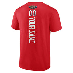 Red New Orleans Pelicans Playmaker Personalized Name & Number T-Shirt | NBA