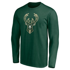Hunter Green Milwaukee Bucks Playmaker Personalized Name & Number Long Sleeve T-Shirt | NBA