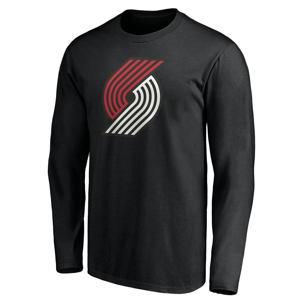 Black Portland Trail Blazers Playmaker Personalized Name & Number Long Sleeve T-Shirt | NBA