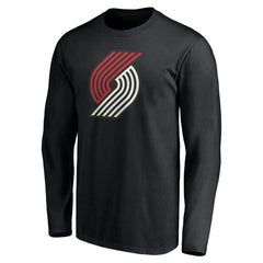 Black Portland Trail Blazers Playmaker Personalized Name & Number Long Sleeve T-Shirt | NBA
